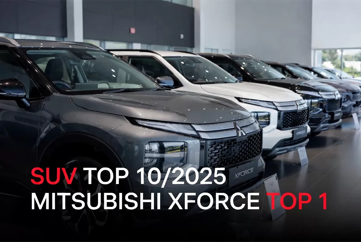 Doanh số SUV cỡ B tháng 10/2025: Mitsubishi Xforce bứt phá